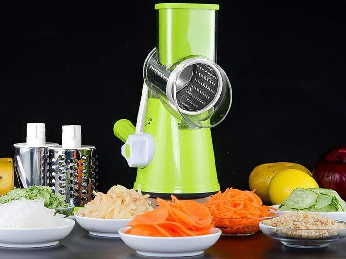 Manual Vegetable Drum Cutter Slicer Multifunctional Round Slicer Kitchen Gadget