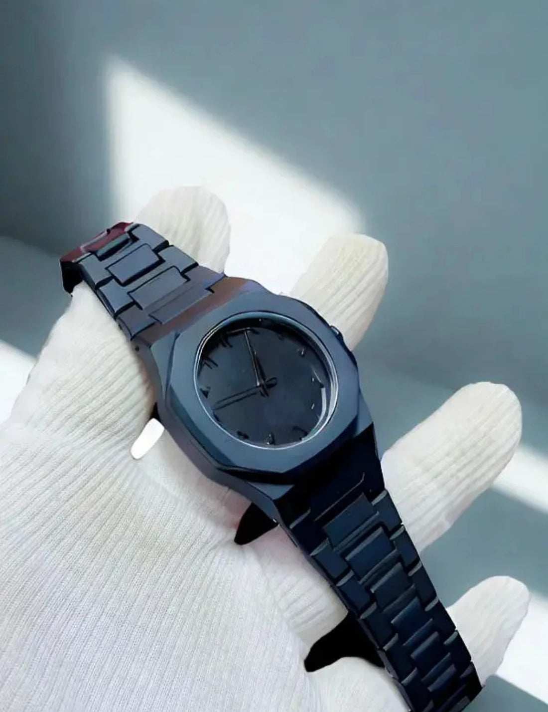 Full Black Aura Quartz Watch – Lightweight Design, , Premium Quality & Finish – Best Quality Analog Watch For Boys – Watch For Men | Full Black Color Watch – With Box
